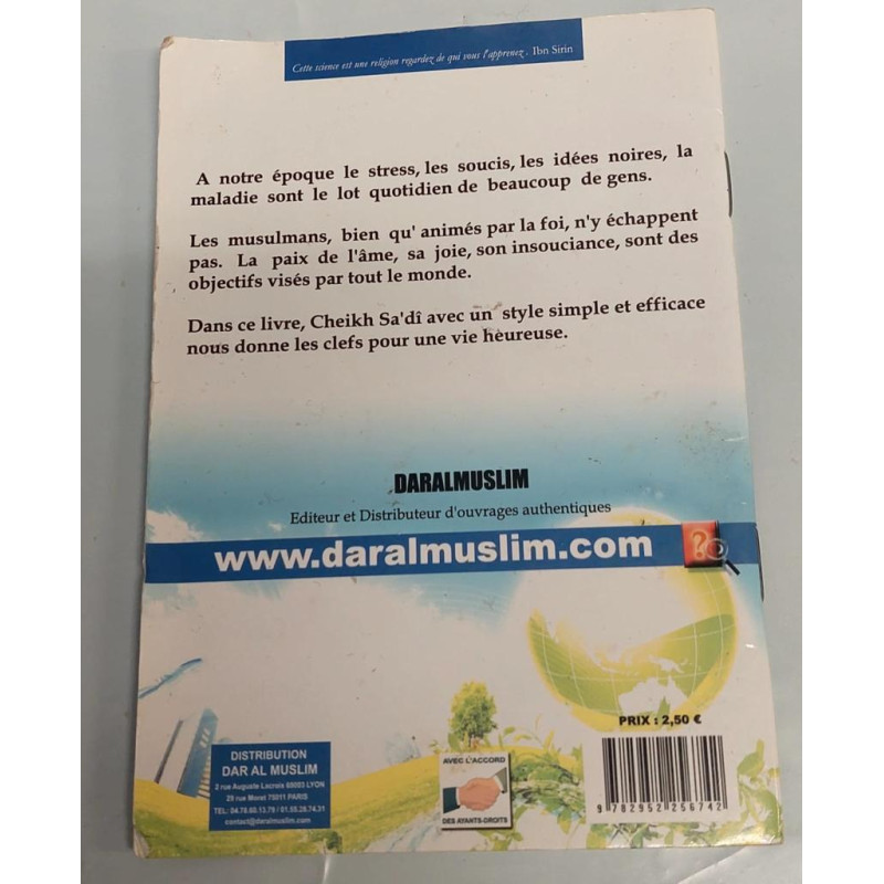 CODE : 5868 - Clefs Pour une Vie Plus Heureuse- Edition Dar Al Muslim - Livre D'Occasion