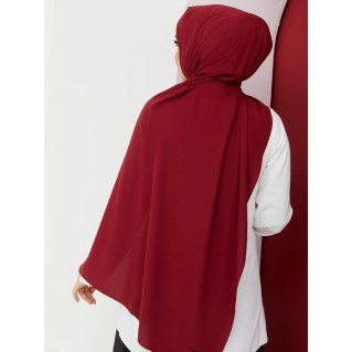 Hijab Soie de Médine Rouge - Voile ou Foulard - Sedef