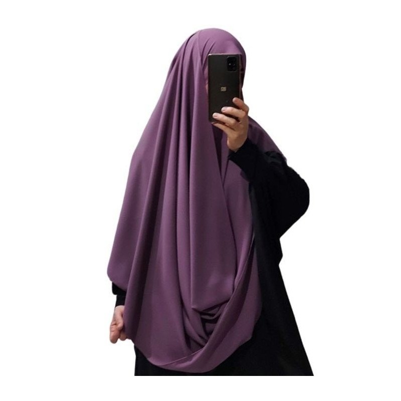 Voile Soie de Médine - Mauve - Hijab, Foulard, Châle pour Femme - Sedef