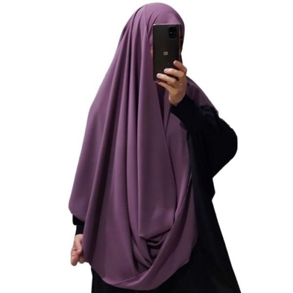 Voile Soie de Médine - Mauve - Hijab, Foulard, Châle pour Femme - Sedef