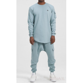 Ensemble Sarouel et Sweat Bleu clair, Survêtement Qaba'il : Sniper NEO