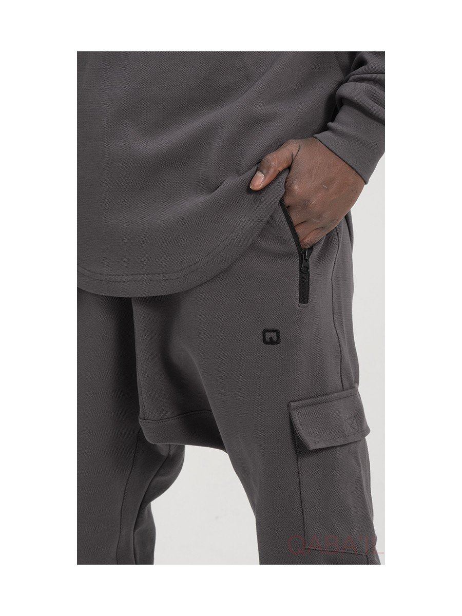 Lonsdale London Heckfield – Pantalon Jogging Homme Anthracite – Confort Taille Élastique Streetwear
