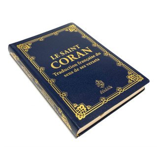 Le Saint Coran - Uniquement en Français - Couverture Souple Bleu - Format Moyen 14,50 x 20 cm