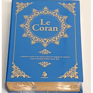 Le Coran Bleu : Traduction d'Après Les Exégèses de Référence Par Rachid Maach - Warsh - Format : 12.5 x 17.5 cm - Editions Al Ba