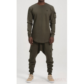 Ensemble Sarouel et Sweat Kaki, Survêtement Qaba'il : Sniper NEO