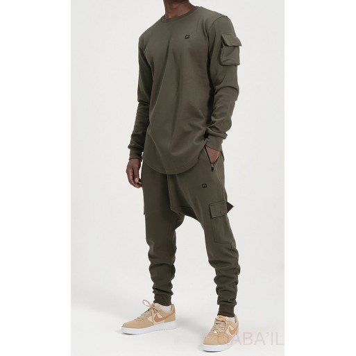 Ensemble Sarouel et Sweat Kaki, Survêtement Qaba'il : Sniper NEO