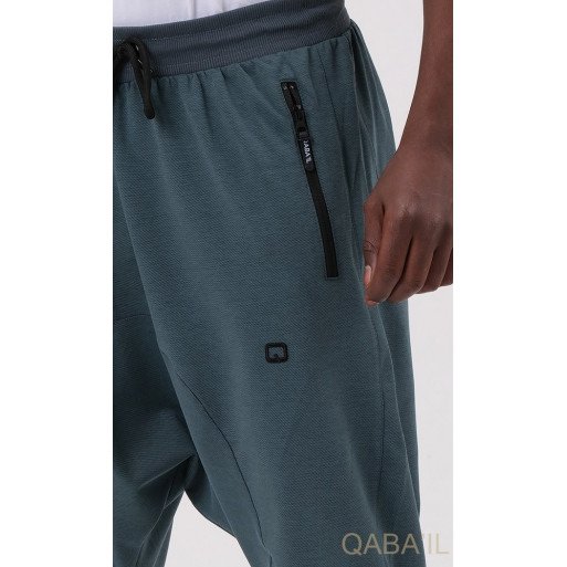 Sarouel Jogging Vert Amande Qaba'il : Onyx Up
