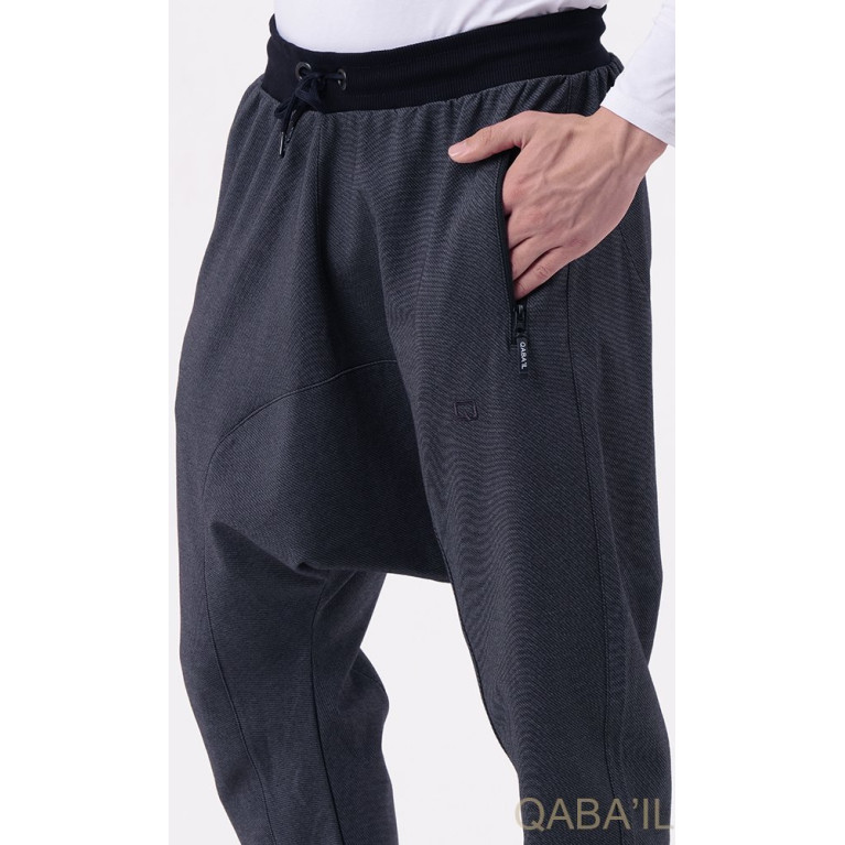 Sarouel Jogging Bleu Nuit Qaba'il : Onyx Up