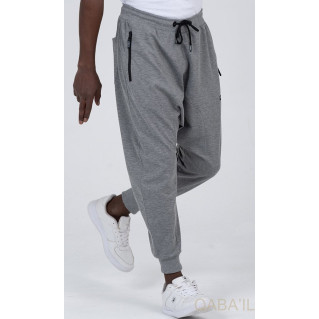 Sarouel Jogging Gris Qaba'il : Onyx Up