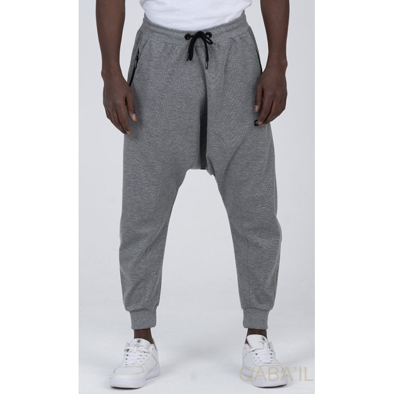 Sarouel Jogging Gris Qaba'il : Onyx Up