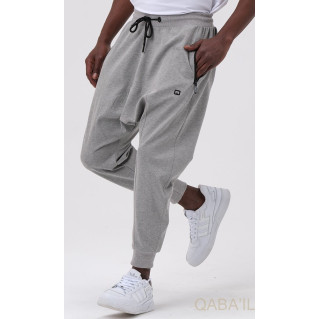 Sarouel Jogging Gris Clair Qaba'il : Onyx Up