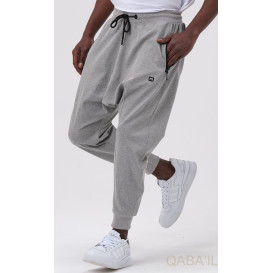 Sarouel Jogging Gris Clair Qaba'il : Onyx Up