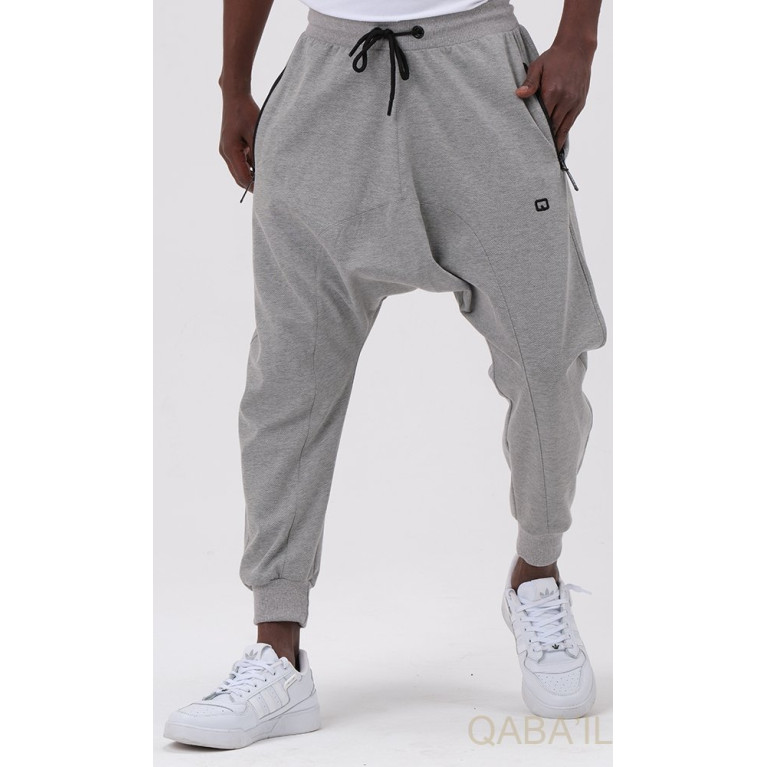 Sarouel Jogging Gris Clair Qaba'il : Onyx Up