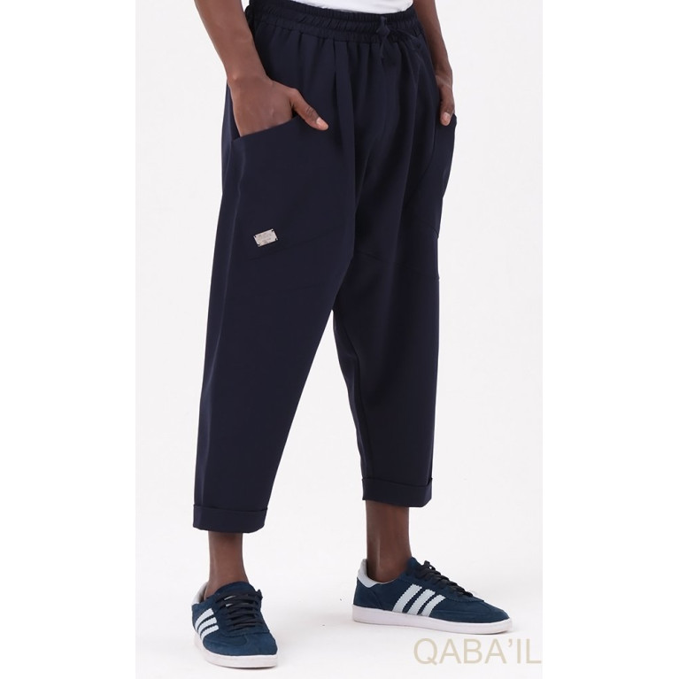 Sarouel Pantalon 4 Saisons - Bleu Nuit - Qaba'il : Design W23