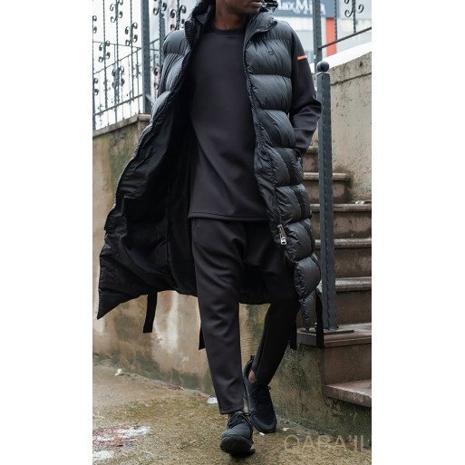 Doudoune Longue Sans Manche - Noir - Qaba'il : SMC