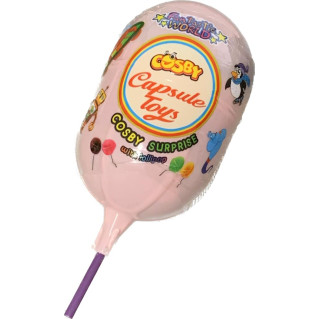 Capsule Toys Fille - Jouet Surprise avec Sucette et Autocollant - Halal - Cosby