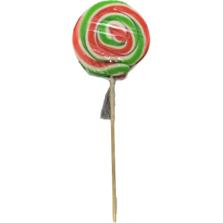 Sucette Ronde Multicolor - Vert, Rouge, Blanc - Bonbon Halal - Pinko