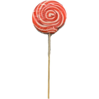 Sucette Ronde Multicolor -Rouge et Blanc - Bonbon Halal - Pinko