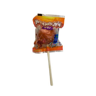 Sucette Rougeâtre Bubble Gum - Mammouth Pop - 5 Goûts Différents, Poudre au Centre- Bonbon Halal - Zed Candy