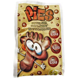 Sucette Pies Cola - Avec Poudre Effervescente Goût Cola - Cedran Caramelos