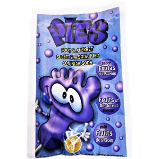Sucette Pies Fruits des Bois - Avec Poudre Effervescente aux Fruits des Bois - Cedran Caramelos