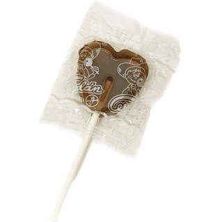 Grande Sucette Coeur Marron - Coca - Bonbon Halal