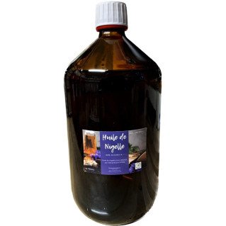 Huile de Nigelle - 100% Naturel - Pressé à Froid - 1 litre