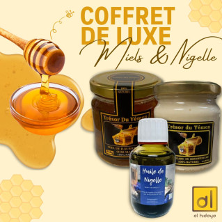Coffret de Luxe : Miels et Huile de Nigelle