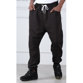 Sarouel New Coton Stretch - Noir - Qaba'il : Coupe Djazairi- Pants Strech