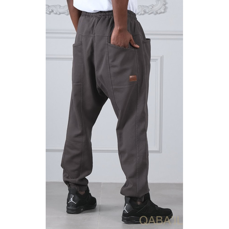 Sarouel New Coton Stretch - Anthracite - Qaba'il : Coupe Djazairi- Pants Strech