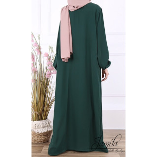 Abaya Manche Elastique -...