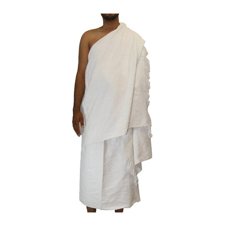 Tenue Omra et Haji Pélerinage Ihram - 100% Coton - Fabriqué à Médine Munawarah - Minwal