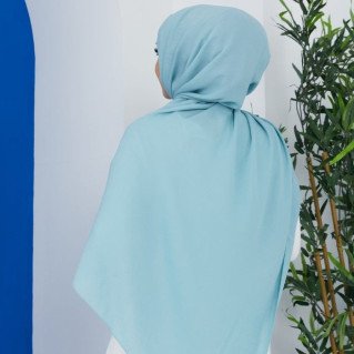 Hijab ou Voile - Matière Jazz - Vert clair - Châle Sedef