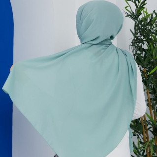 Hijab ou Voile - Matière Jazz - Vert - Châle Sedef