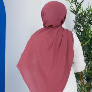 Hijab ou Voile - Matière Jazz - Framboise - Châle Sedef