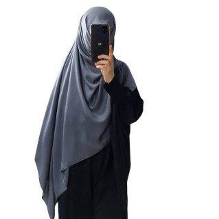 Hijab Nayda - Gris Foncé - Sedef