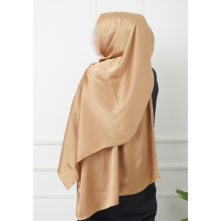 Hijab en Satiné - Doré - Sedef