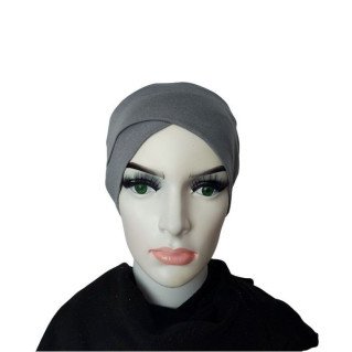 Bonnet Croisé - Pourpre - enfiler sous hijab - Sedef