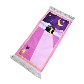 Tapis de Prière Rose - Kids - Kaaba - 42 x 87 cm
