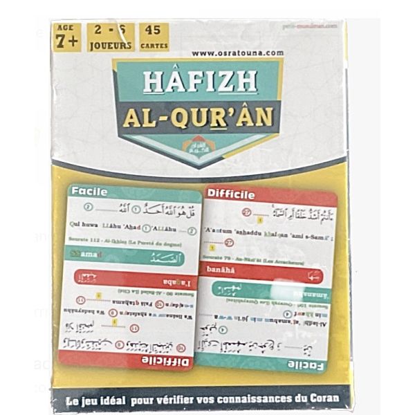 Hafizh Al Quran - Jeu de Cartes à Partir de 8 Ans
