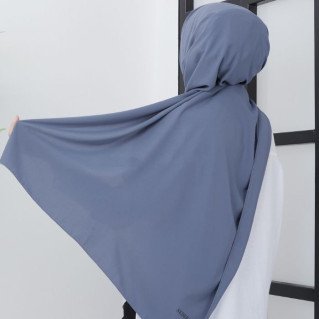 Voile Soie de Médine - Anthracite - Hijab, Foulard, Châle pour Femme - Sedef