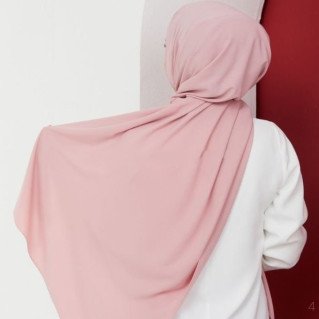 Voile avec Bonnet Intégré - Vieux Rose - Hijab Soie de Médine - Sedef