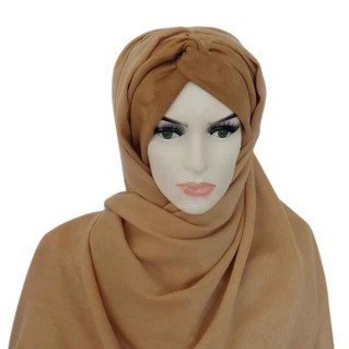 Hijab avec Bandeau - Beige - Sedef