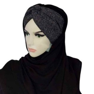Hijab avec Bandeau - Brillant - Sedef