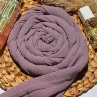 Hijab ou Voile - Matière Jazz - Mauve - Châle Sedef