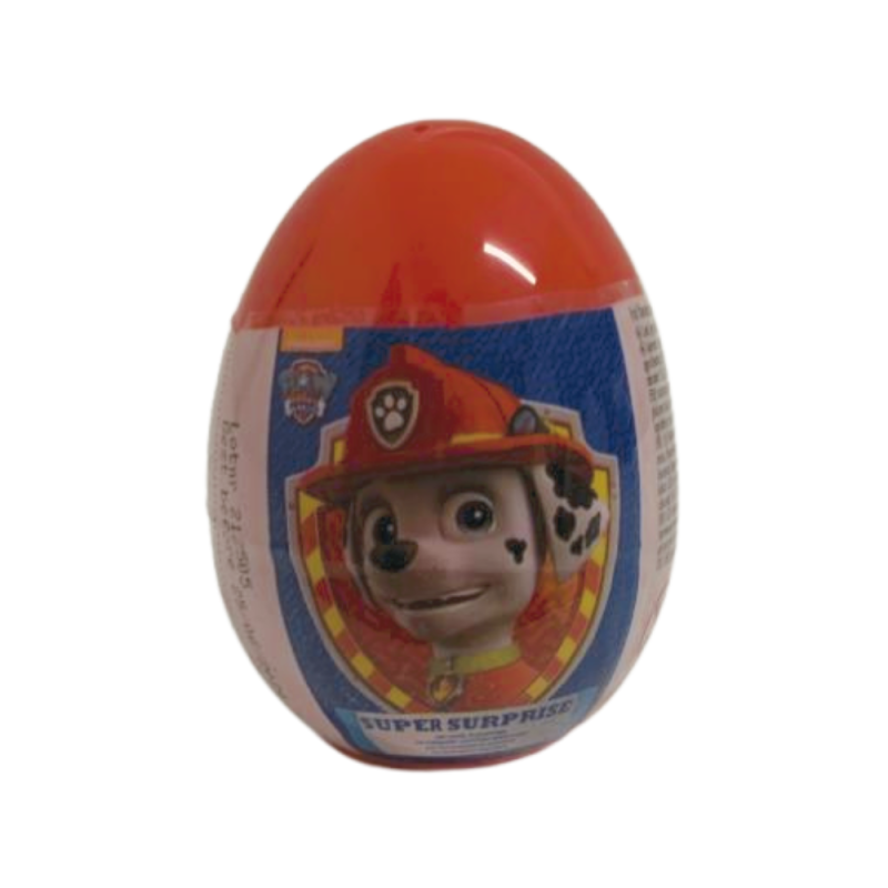 Oeuf Surprise Pat Patrouille - Figurine 2D - Rouge -Halal - 10 gr Oeuf Surprise Pat Patrouille - Figurine 2D - Rouge -Halal - 10 gr