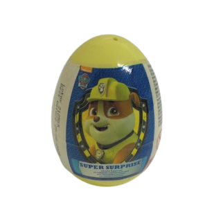 Oeuf Surprise Pat Patrouille - Figurine 2D - Jaune -Halal - 10 gr