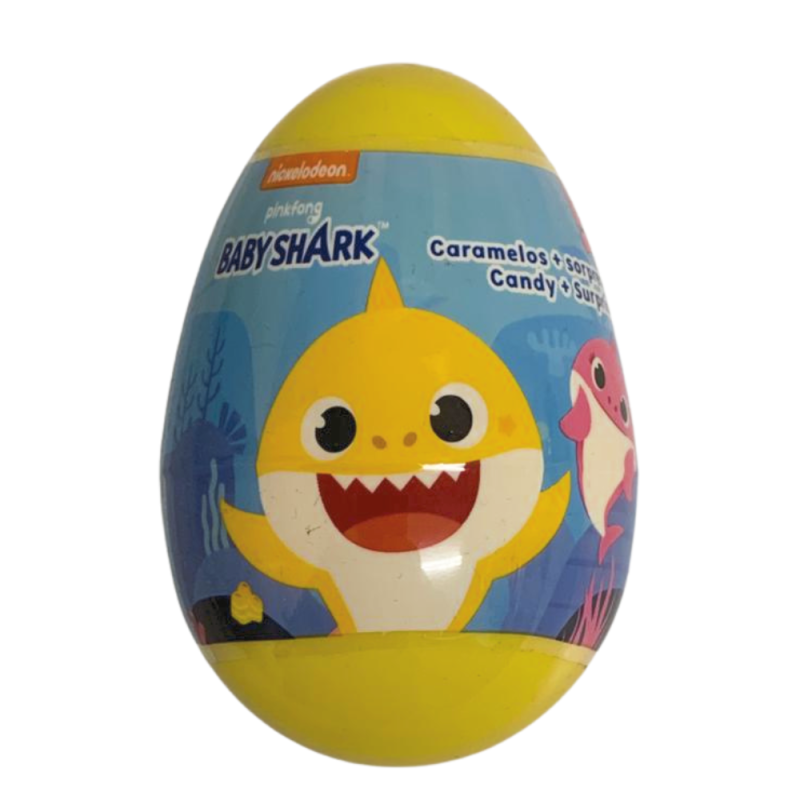 Oeuf Surprise Baby Shark - Figurine 2D - Jaune -Halal - 10 gr Oeuf Surprise Baby Shark - Figurine 2D - Jaune -Halal - 10 gr