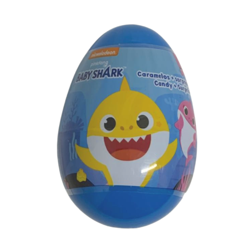 Oeuf Surprise Baby Shark - Figurine 2D - Bleu -Halal - 10 gr Oeuf Surprise Baby Shark - Figurine 2D - Bleu -Halal - 10 gr