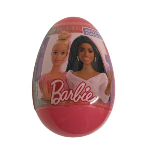 Oeuf Surprise Barbie - Figurine 2D - Rose -Halal - 10 gr
